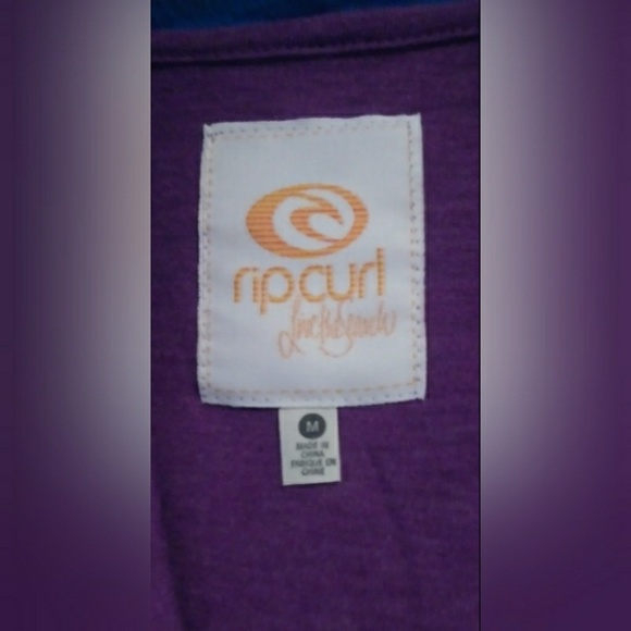Rip Curl Purple Hoodie Size Medium - Picture 3 of 3